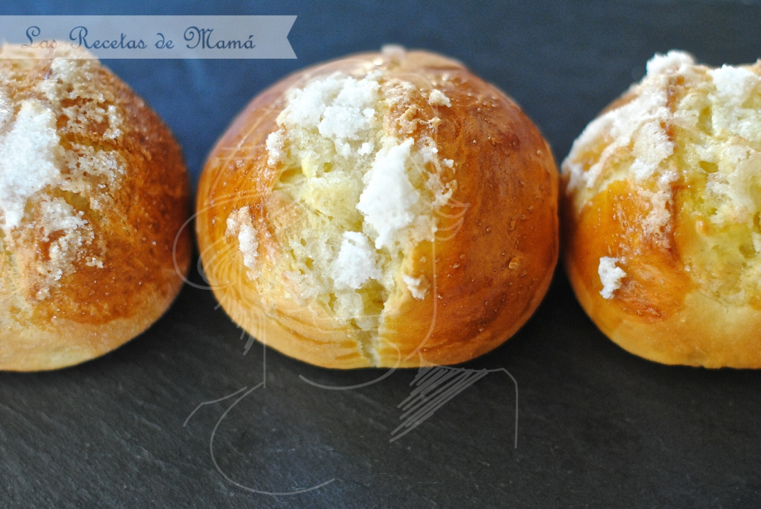 Bollos de leche – bollos suizos