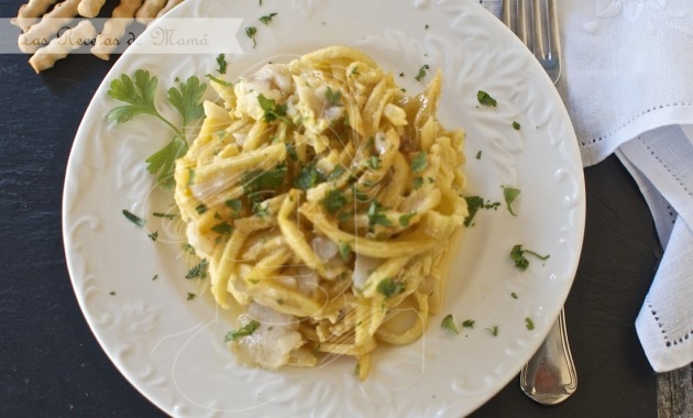 Revuelto de bacalao