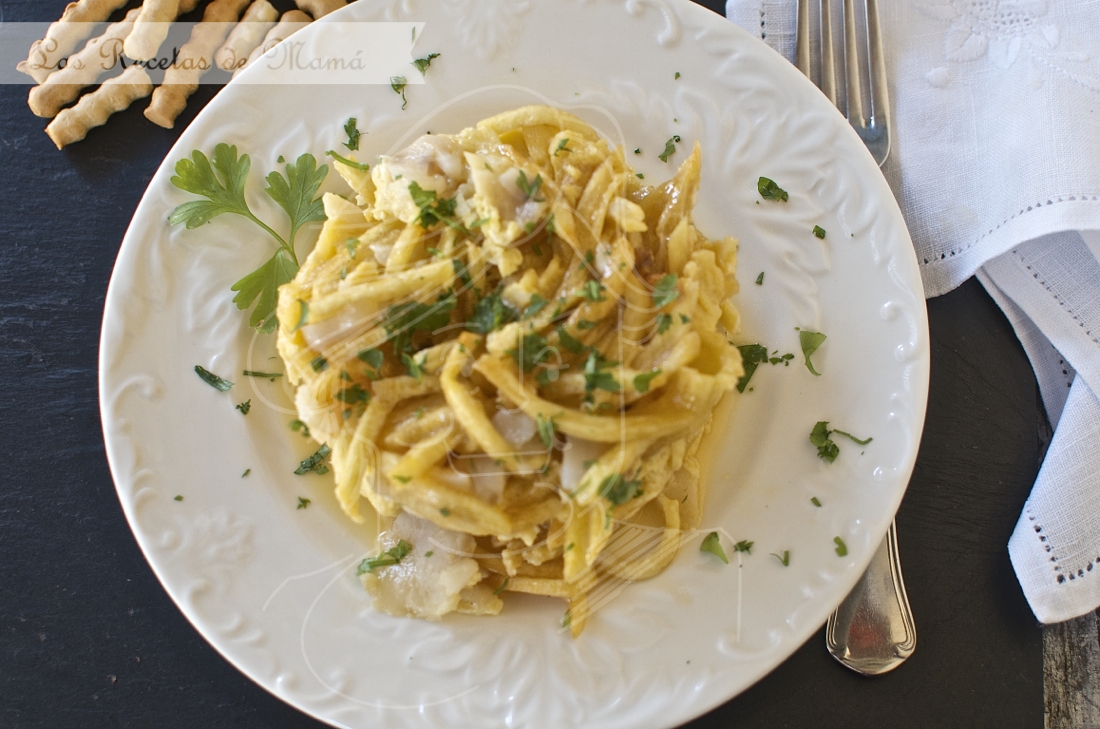 Revuelto de bacalao