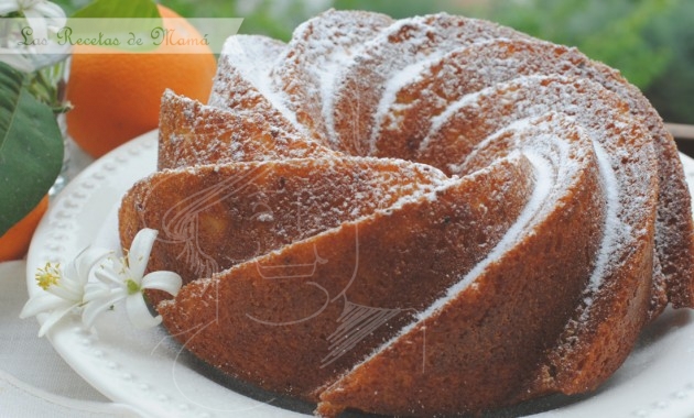 Bizcocho de naranja especial. Bundt cake