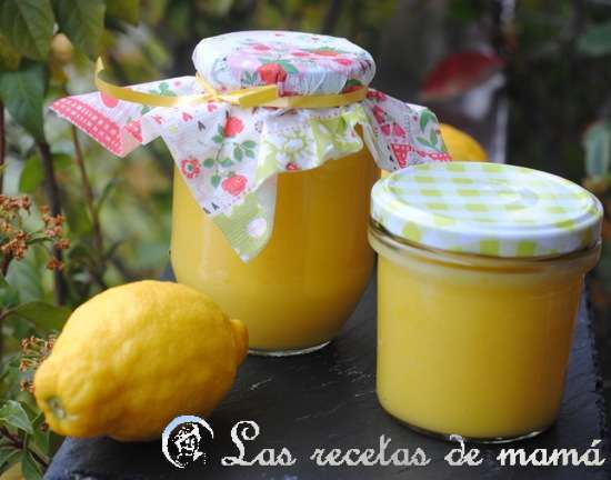 Cuajada o crema de limón