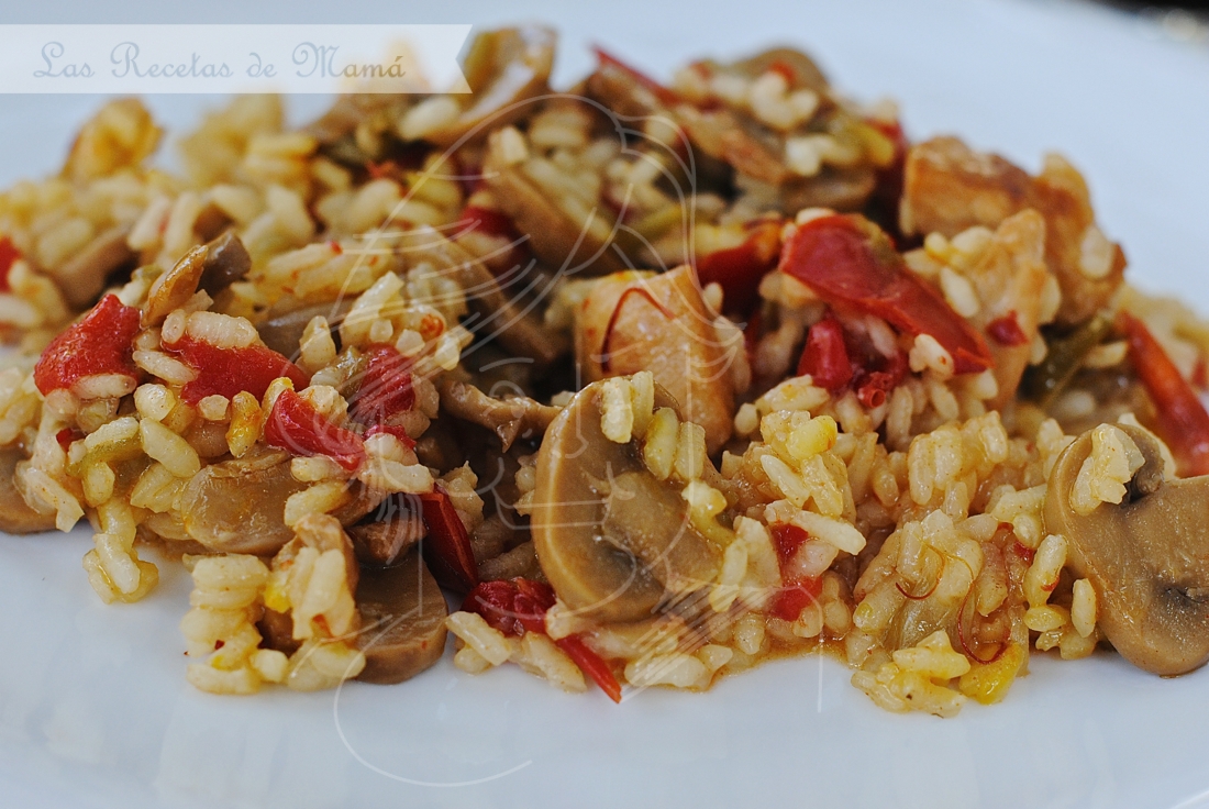 Arroz con pollo y champiñones | Las Recetas de Mamá Arroz con pollo y champiñones | Las Recetas de Mamá