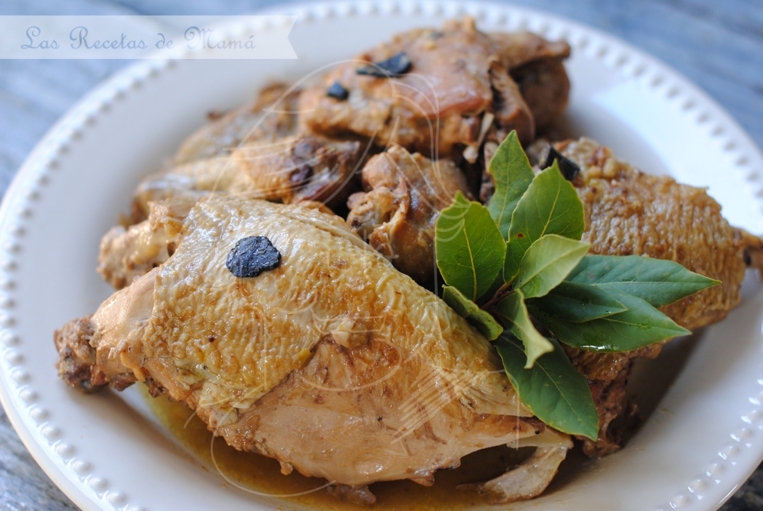 Pintada en salsa de almendras y trufa