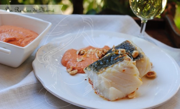 Bacalao con salsa romescu