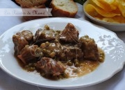 Estofado de ternera con guisantes