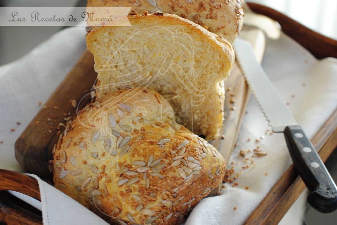 Pan de avena y calabaza con semillas