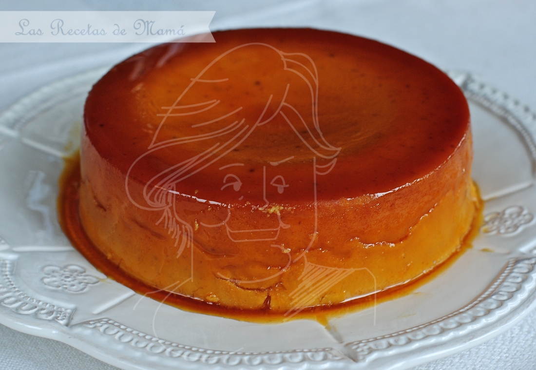 Flan casero de dulce de leche