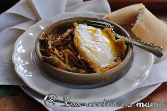 Cazuela de espárragos