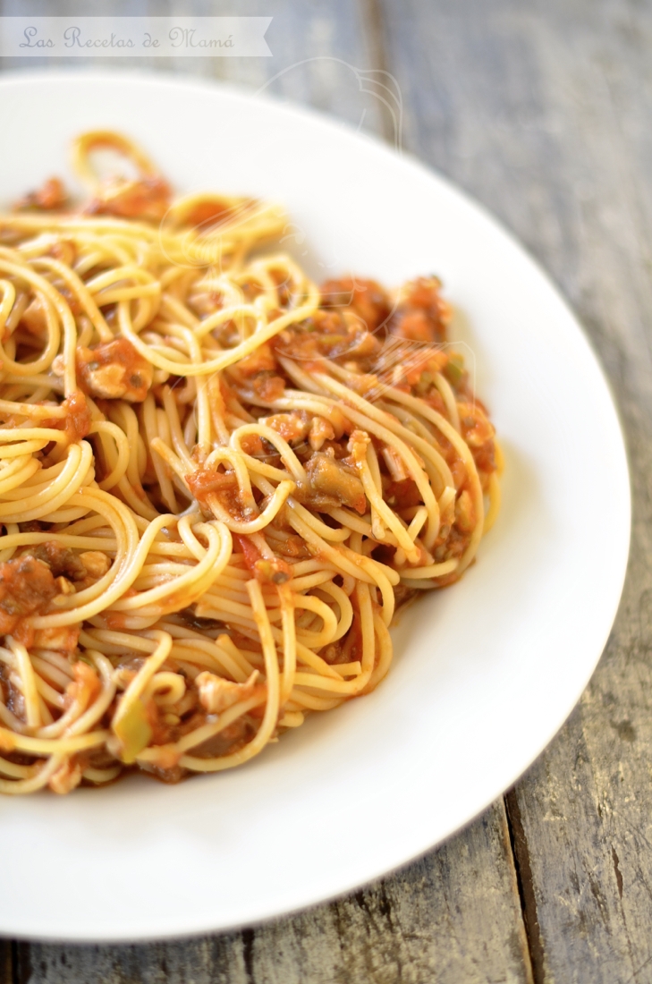 Pasta con berenjenas