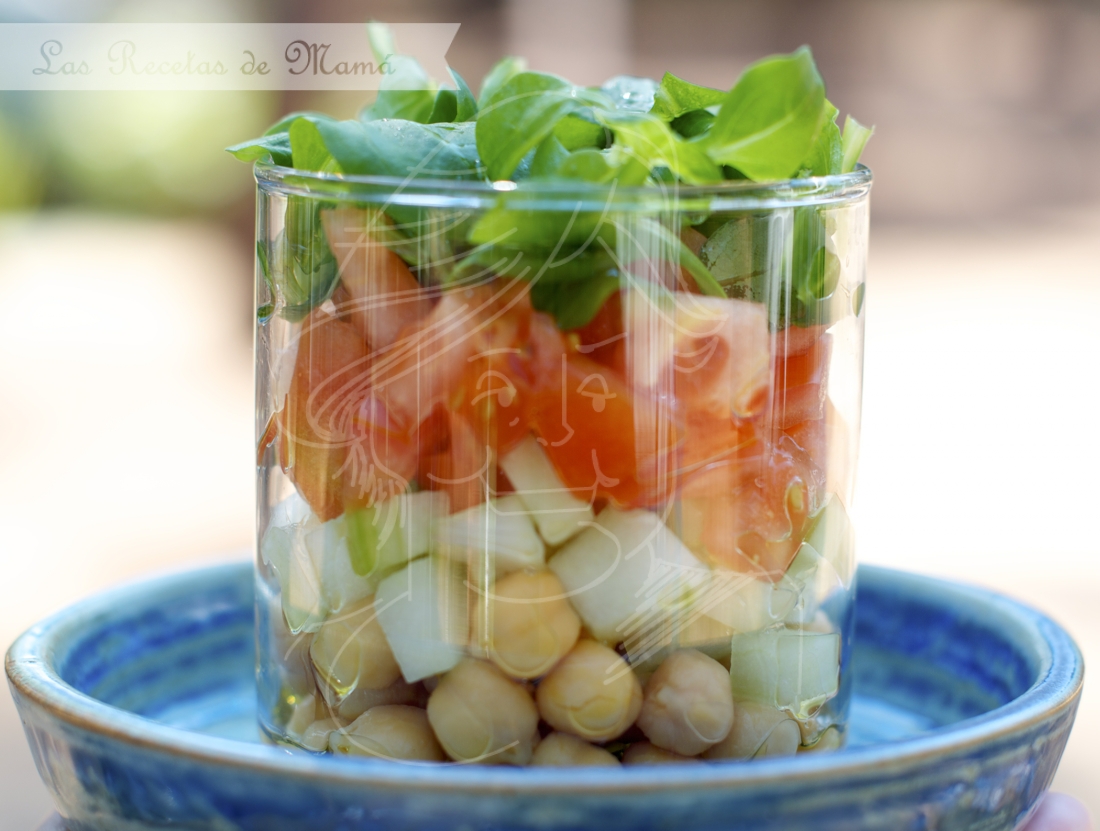 Garbanzos fríos a la menta