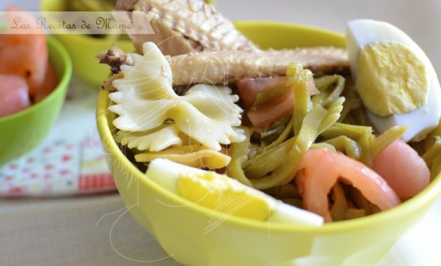 Ensalada con caballas de Andalucía