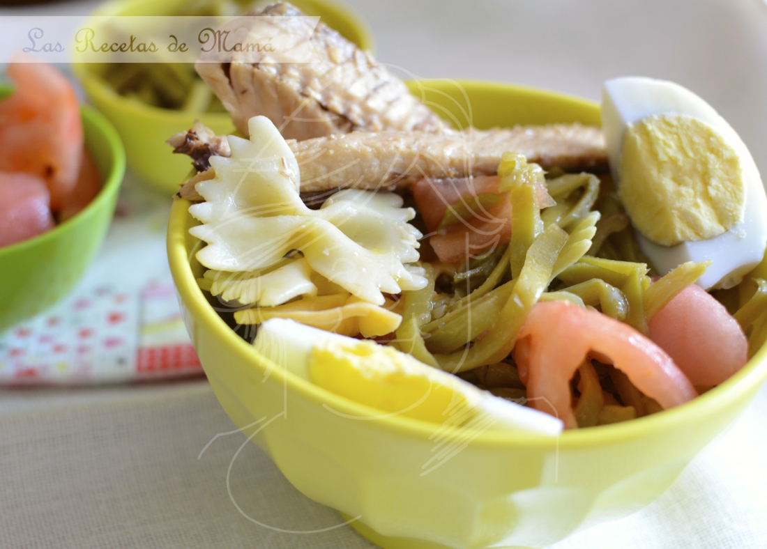 Ensalada con caballas de Andalucía