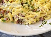 Tagliatelle a la carbonara