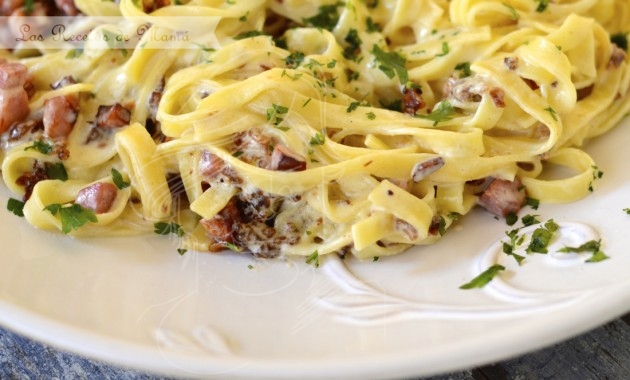 Tagliatelle a la carbonara