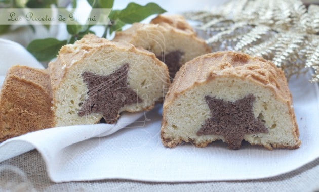 Bizcocho de vainilla y chocolate