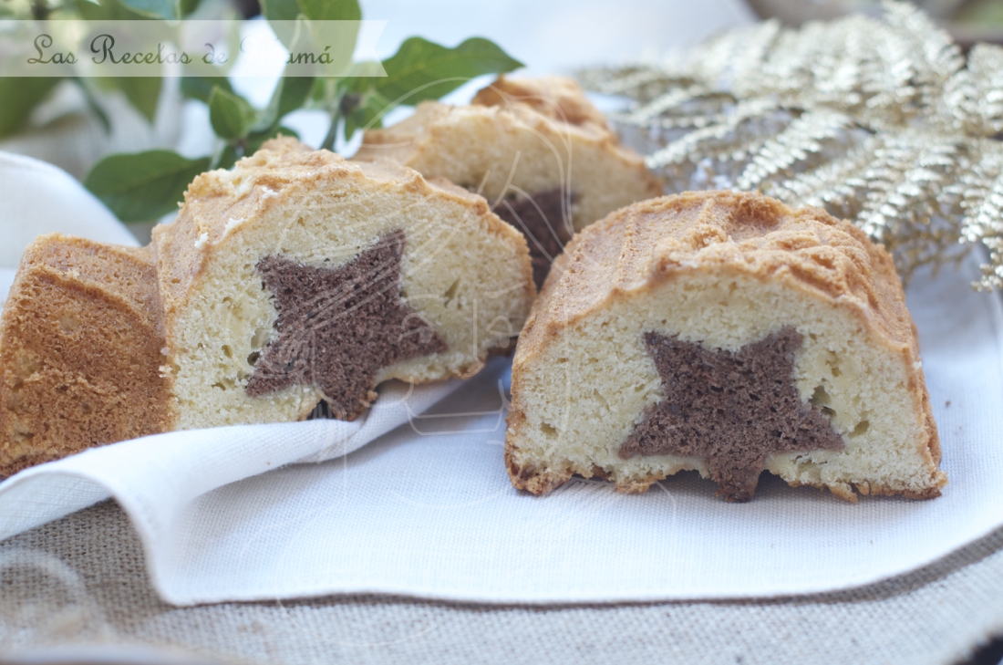 Bizcocho de vainilla y chocolate