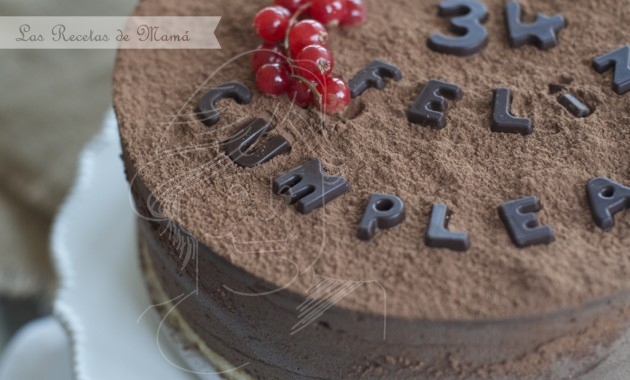 Tarta mousse de chocolate y café irlandés. Video receta.