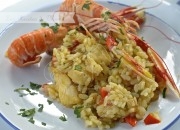 Arroz con rape y cigalas