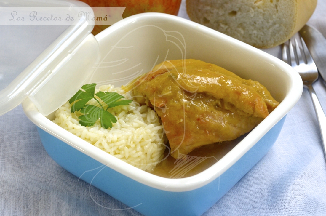 Pollo en salsa de puerros