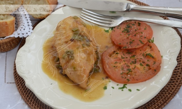 Pollo en salsa. Video receta.