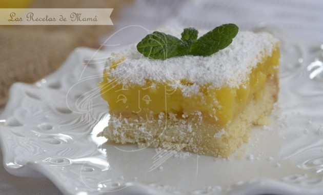 Lemon bars – cortadillos de limón. Video receta.