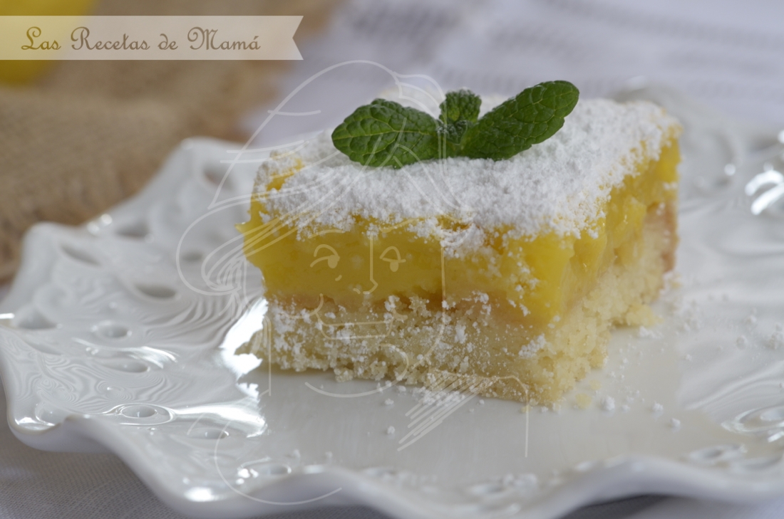 Lemon bars – cortadillos de limón. Video receta.