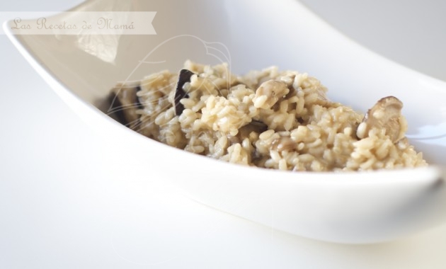 Risotto de setas y Gorgonzola. Video receta.