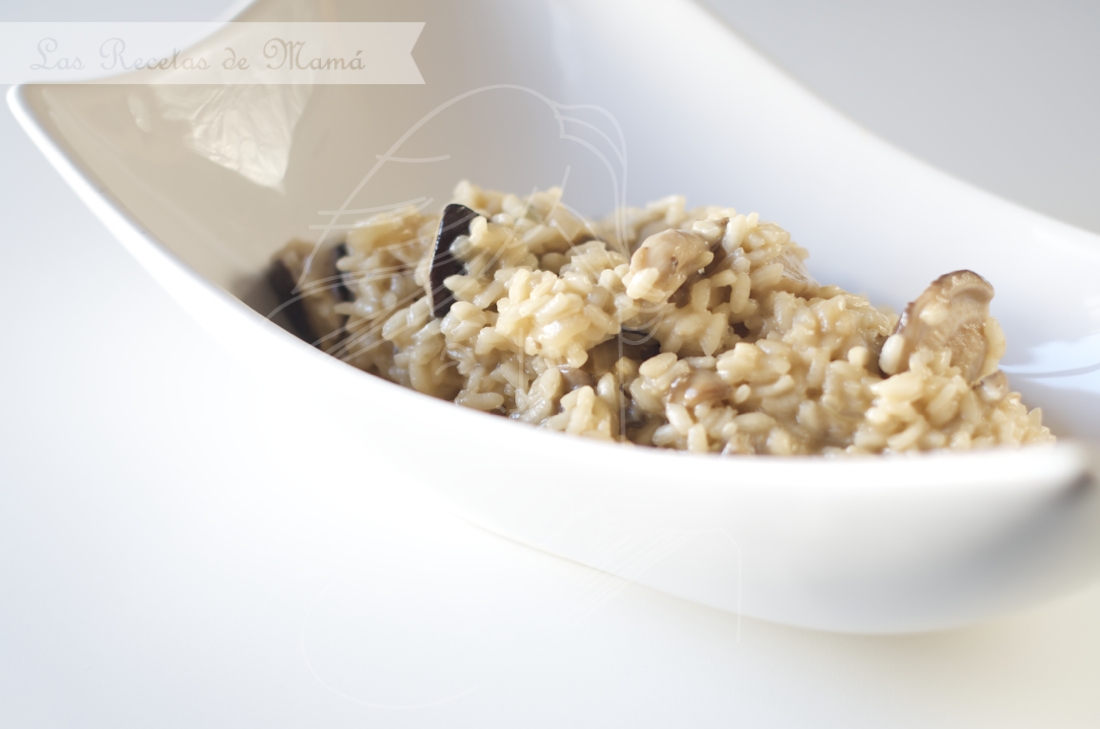 Risotto de setas y Gorgonzola. Video receta.
