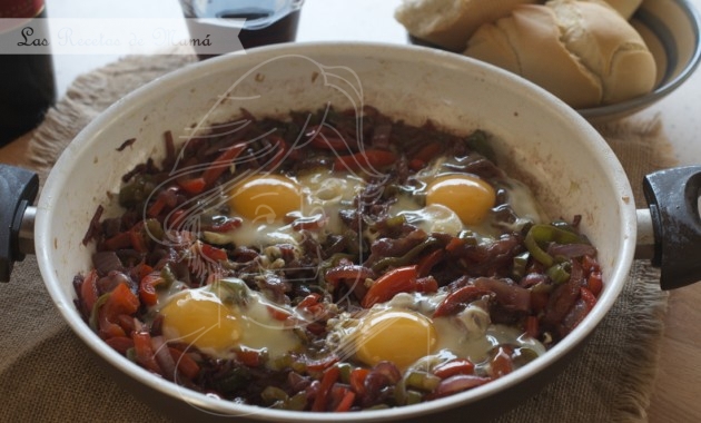 Huevos al vino de Somontano
