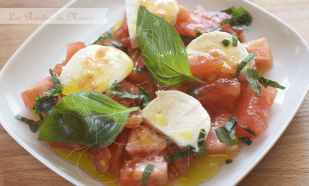 Ensalada caprese. Video receta.