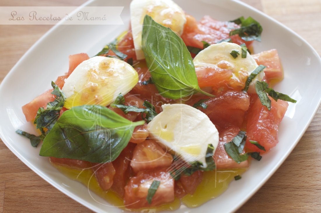 Ensalada caprese. Video receta.