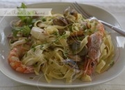 Tagliatelle frutti di mare. Receta.