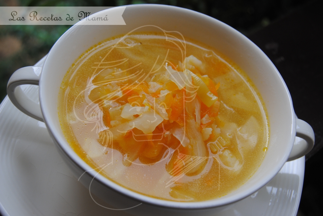 Sopa de verdura. Receta.