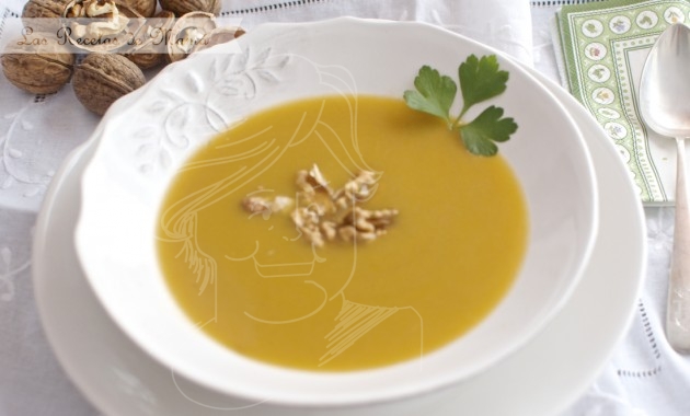 Receta de crema de calabaza con boletus