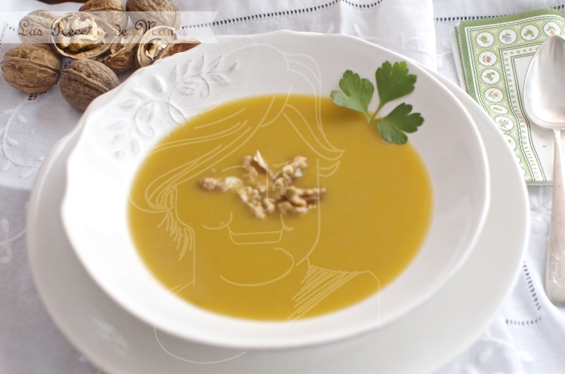 Receta de crema de calabaza con boletus