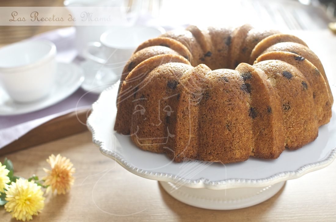 Bund cake con chip de chocolate y whisky. Video receta