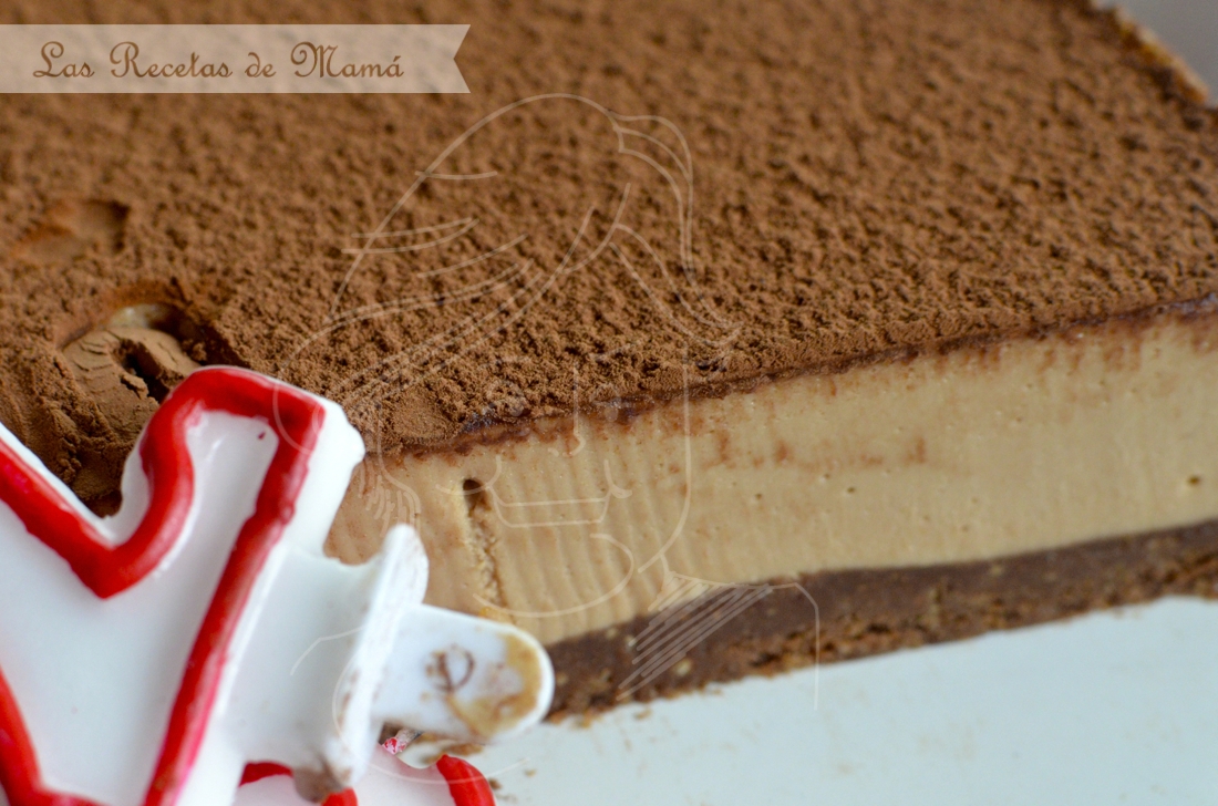 tarta de queso con toffee y chocolate