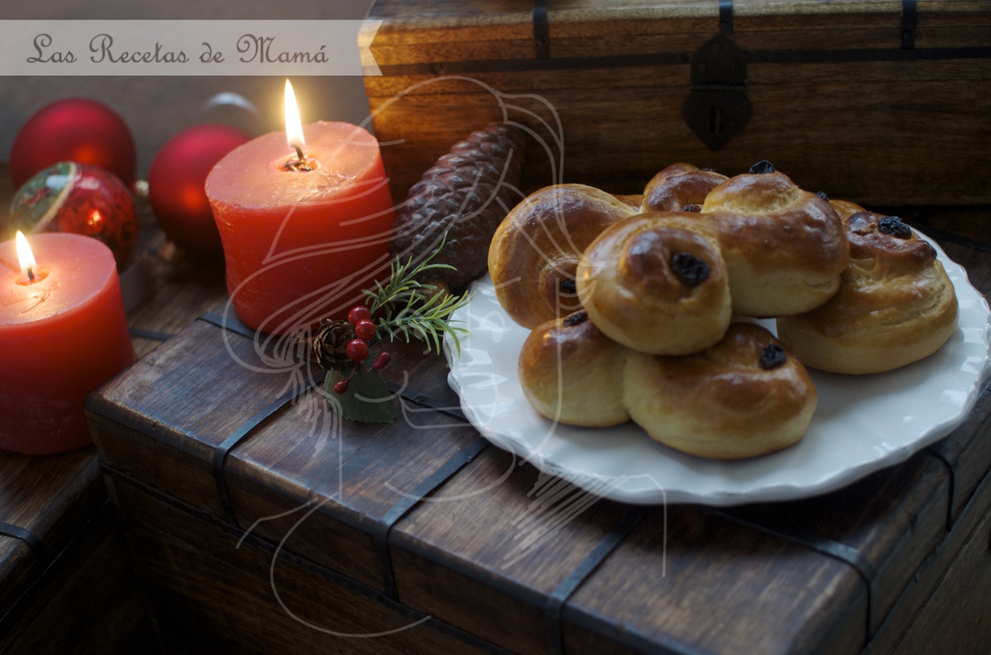 Lussekatter, bollos de Santa Lucia. Video receta