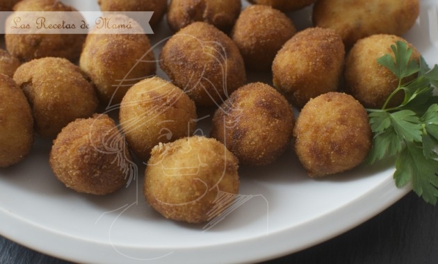 Croquetas de queso y boletus. Video receta