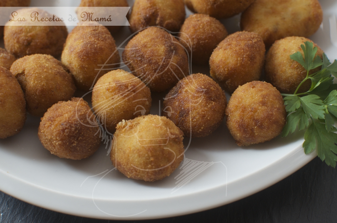 Croquetas de queso y boletus. Video receta
