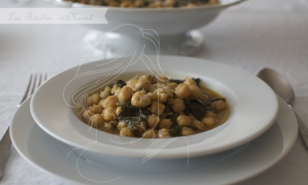 Potaje de garbanzos en olla rápida. Video receta