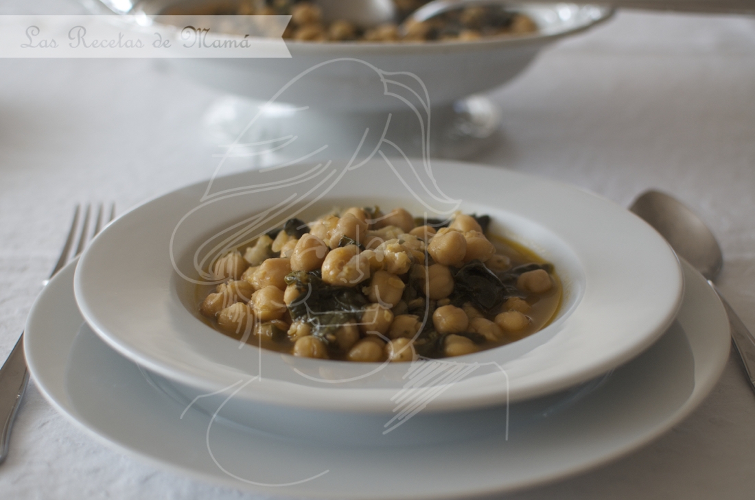 Potaje de garbanzos en olla rápida. Video receta