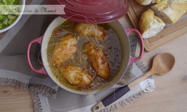 Pollo agridulce en Cocotte. Video receta
