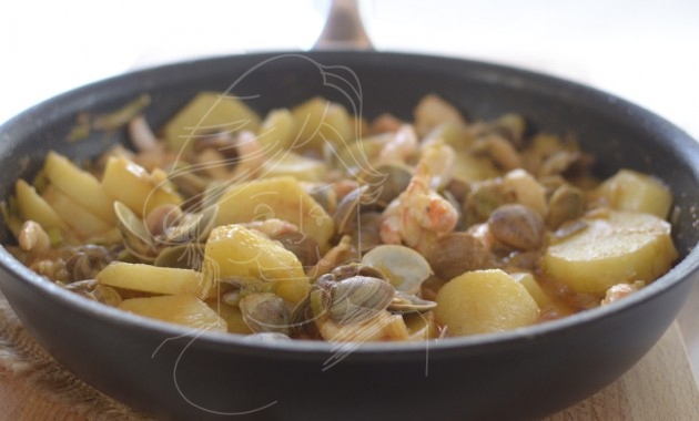 Cazuela marinera. Video receta
