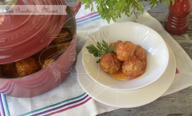 Albóndigas con tomate.
