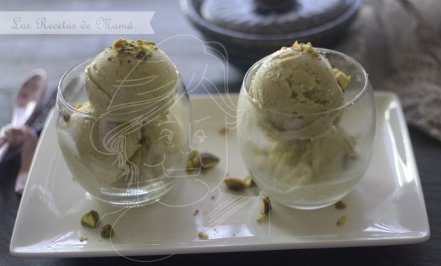 Helado de pistacho. Video receta