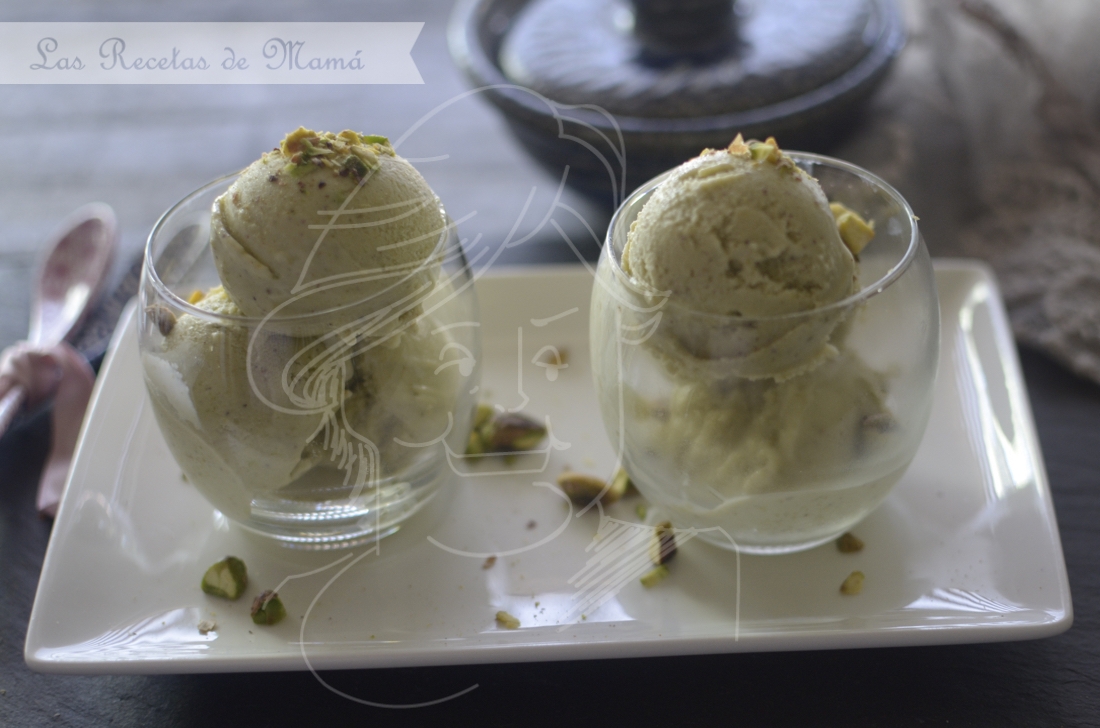 Helado de pistacho. Video receta