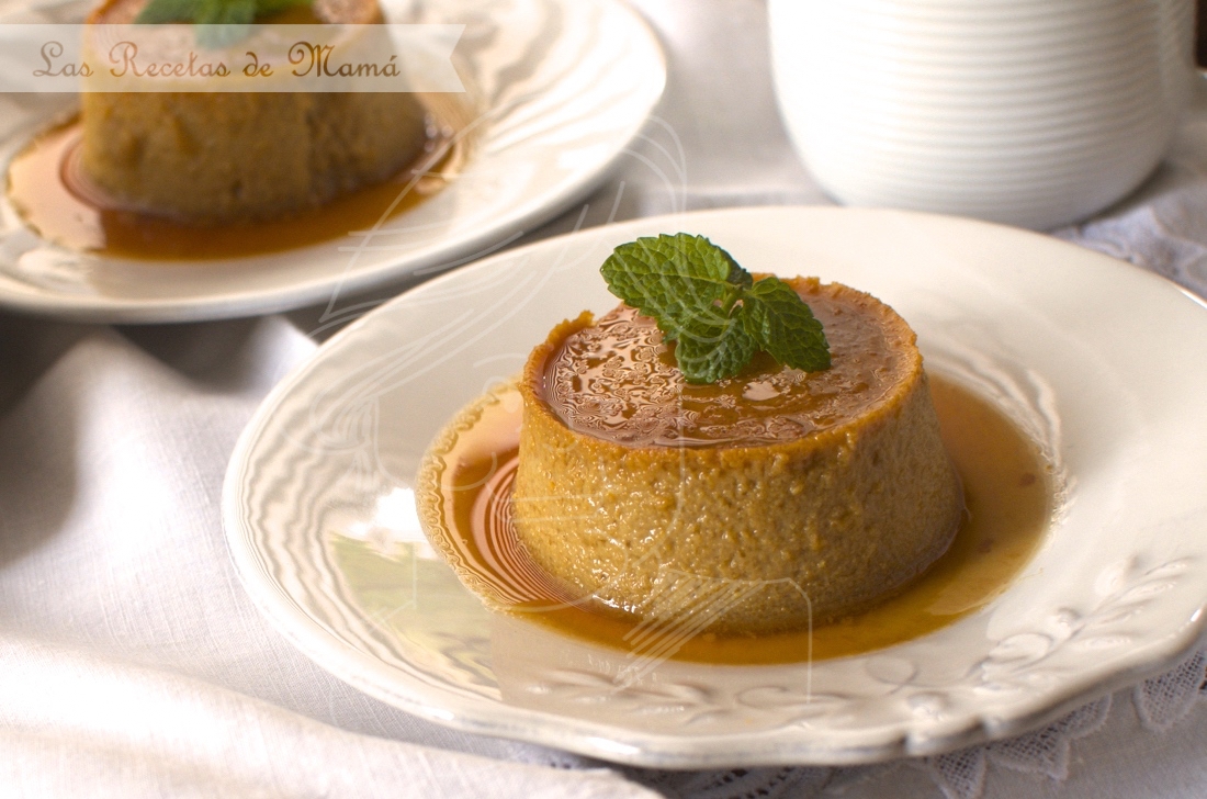 Flan casero de café bombón. Video receta