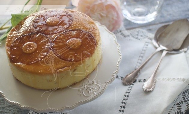 Tarta de piña sin horno. Video receta