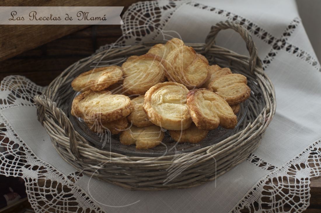 Palmeritas de hojaldre. Video receta